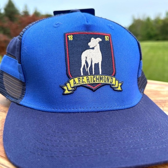 COPY - NWT Ted Lasso AFC Richmond Logo BELIEVE Trucker Baseball Cap Hat - Picture 8 of 10